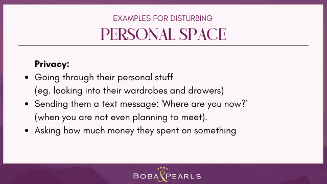 Personal Space - examples that disturb privacy